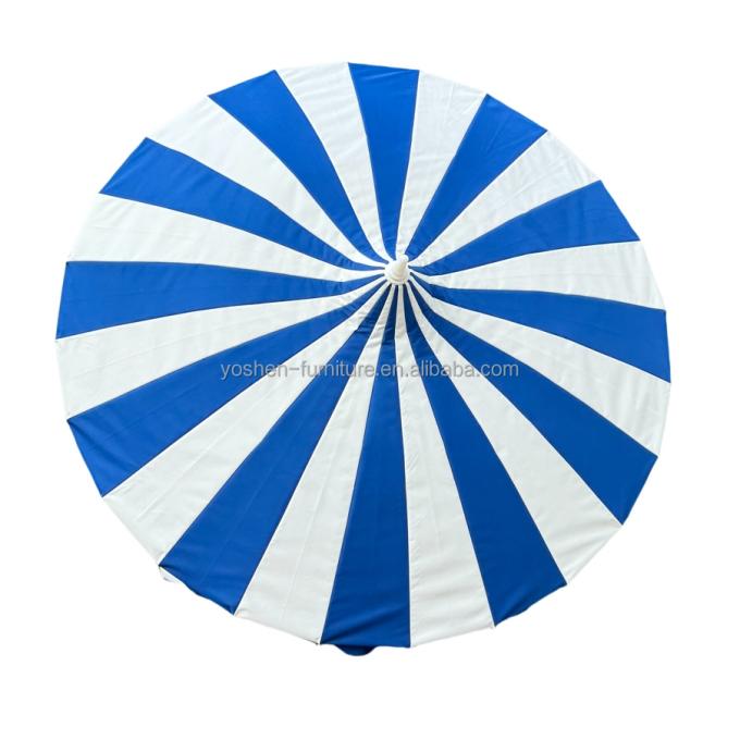 8.5 pi Poteaux en acier inoxydable durable Parapluie blanche Pagode Poids léger Pagode Parapluie extérieure 11