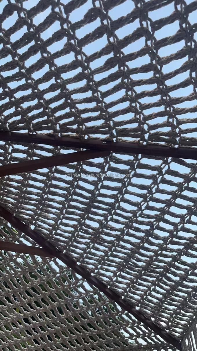 Parapluie de 9 pieds pour le marché commercial Tassel Macrame Parasol 5