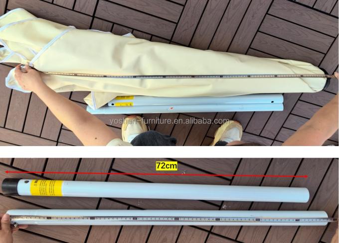 Parasol de patio portable Yoshen 6,5 pieds avec parasol, auvent, pêche, piscine, parapluie, léger, pliable, parapluie d'extérieur 6