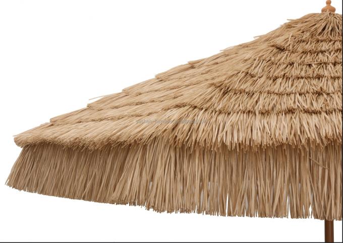 Hôtel de villégiature de style hawaïen parapluie synthétique en roseau de palme de feuilles de jardin parapluie de paille parapluie de plage en verre 1