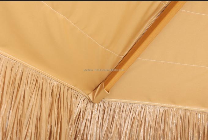 Hôtel de villégiature de style hawaïen parapluie synthétique en roseau de palme de feuilles de jardin parapluie de paille parapluie de plage en verre 3