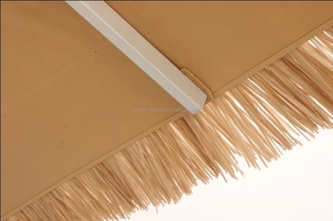 8 FT Aluminium Vintage Maldives Parapluie Maison de plage Hula Beach Parapluie Resort Parapluie Tiki à la paille 2
