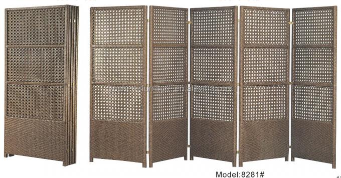Panneau de cloison de séparation décorative pour hôtel de bureau fabriqué, écran mural pliant, clôture de jardin pliante 0